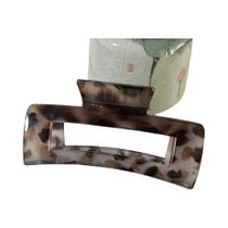 Grande Clipe De Cabelo Vintage Com Estampa De Leopardo Para Mulheres, Acessórios Elegantes