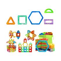 Grande Conjunto De Blocos Magnéticos DIY Para Construção STEM, Brinquedos Educativos Magnéticos Em