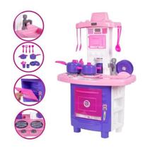 Grande Cozinha Infantil Completa Sai Água Mini Fogão Forno Grande Cozinha Infantil Completa Sai Água Mini Fogão Forno
