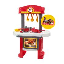 Grande Cozinha Infantil Vermelha Star Panelas Pia E Forno Grande Cozinha Infantil Vermelha Star Panelas Pia E Forno