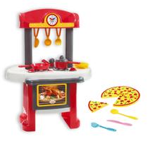 Grande Cozinha Infantil Vermelha Star Pia Forno C/Acessórios Grande Cozinha Infantil Vermelha Star Pia Forno C/Acessórios