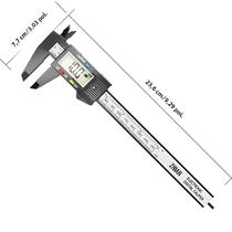 Grande Display Lcd Airaj Digital Vernier Caliper Polegada Ferramenta De Medição De Plástico De