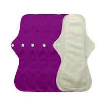 Grande Fluxo Pesado Bambu Reutilizável Almofadas Menstruais Super Absorvente Durante a Noite Lavável