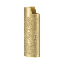 Grande J6 3D Girl Design À Prova De Choque De Metal Francês BIC Isqueiro Capa Suporte De Tamanho