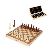 Grande Jogo De Xadrez Magnético De Madeira Dobrável 29cm 34cm 39cm Com Tabuleiro De Feltro E