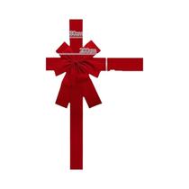 Grande Laço De Organza Vermelho Para Decoração De Porta De Natal, Presente DIY De Natal, Laço De Grande Laço De Organza Vermelho Para Decoração De Porta De Natal, Presente DIY De Natal, Laço De