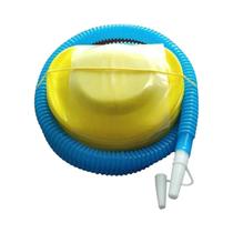 Grande Piscina Inflável Azul E Branca Para Família, Design Quadrado Com Fundo Único Elevado De Três Grande Piscina Inflável Azul E Branca Para Família, Design Quadrado Com Fundo Único Elevado De Três