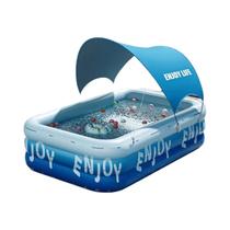 Grande Piscina Inflável Para Família 1.8-3M Retangular Em PVC Banheira Para Crianças Em Festa Ao Ar Grande Piscina Inflável Para Família 1.8-3M Retangular Em PVC Banheira Para Crianças Em Festa Ao Ar
