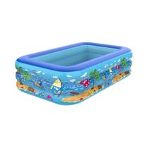 Grande Piscina Inflável Retangular Para Família, Crianças, Verão, Brinquedos Para Bebês Ao Ar Livre Grande Piscina Inflável Retangular Para Família, Crianças, Verão, Brinquedos Para Bebês Ao Ar Livre