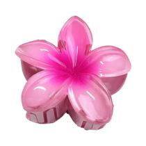 Grande Presilha De Cabelo Acrílica Com Flor Gradiente Boho De 8 Cm Para Mulheres, Presilha De Cabelo