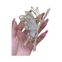 Grande Presilha De Cabelo Borboleta Para Mulheres, Estilo Verão, Super Fada, Presilha Tubarão Para a