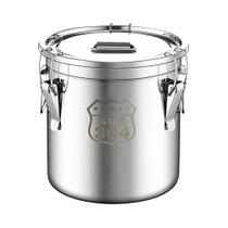Grande Recipiente Hermético De Aço Inoxidável 6L 12L Para Armazenamento De Alimentos Com Tampa