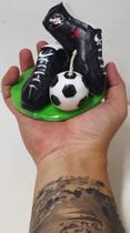 Grande Vela de Aniversário Decoração Festa Futebol Vasco da Gama Chuteira Bola Grande Vela de Aniversário Decoração Festa Futebol Vasco da Gama Chuteira Bola