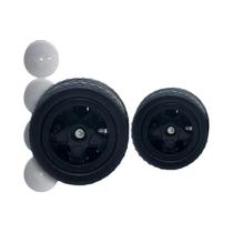 Grandes Pneus De Borracha Pequenos Raios De Pentagrama Modelo Rodas De Carro Para Hotwheels 5