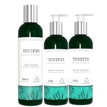 Grandha Tonific 1 Shampoo 2 Baba D'Aloe Flores e Vegetais