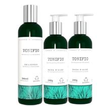 Grandha Tonific 1 Shampoo 2 Baba DAloe Flores e Vegetais