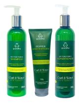 Grandha Vector Force Cacho Kit Shampoo Condicionador Leavein Grandha Vector Force Cacho Kit Shampoo Condicionador Leavein