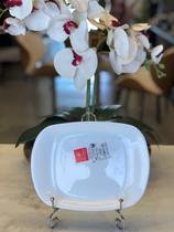 Grangusto prato vidro temperado branco pequeno Grangusto prato vidro temperado branco pequeno