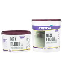 Granito Líquido Autonivelante Resistente Nex Floor 1,25kg Cinza Andorinha Brilhante