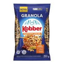 Granola Cereal Integral Kobber 250g Tradicional Mel Fibras Unidade ou Kit