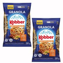 Granola Cereal Integral Kobber 250g Tradicional Mel Fibras Unidade ou Kit