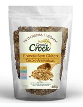 Granola com coco e amêndoas Cereal Crock Sem Glúten - 200 g