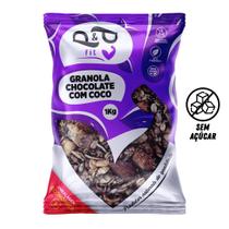 Granola Gourmet P&P Chocolate com Coco 1kg Sem Açúcar - P&P