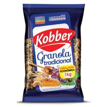 Granola Kobber Tradicional Cereais Mel Passas E Castanha 1kg