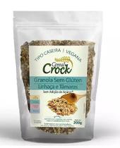 Granola linhaça e tâmaras Cereal Crock Sem Glúten e Sem açúcar - 200 g