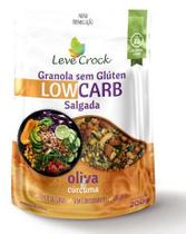 Granola Low Carb oliva e cúrcuma LeveCrock Sem Glúten e Vegano - 200 g - Leve Crock