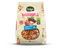 Granola maça e uva passa zero 800g grings