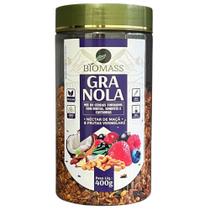 Granola nectar de maça e frutas vermelhas pote 400g biomass