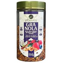 Granola nectar de maça e frutas vermelhas pote 400g biomass