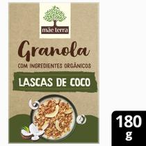 Granola orgânica lascas de coco mãe terra caixa 180g