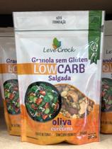 Granola salgada oliva e cúrcuma low carb sem glúten 200g - leve crock