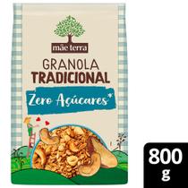 Granola tradicional zero açúcar mãe terra pacote 800g