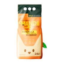 Granulado Biodegradável para Gatos - Mandii Premium 2,6KG Mandioca E Fibras Vegetais