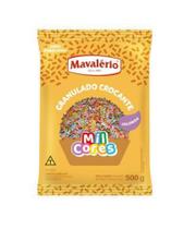 Granulado Colorido Crocante Chocolate 500g Mavalério