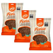 Granulado Confeito Chocolate Kit com 3kg Gourmet Mix