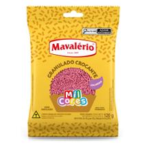 Granulado Crocante Rosa 120g Mavalério para Decoração de Doces Granulado Crocante Rosa 120g Mavalério para Decoração de Doces