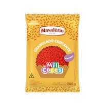 Granulado Crocante Vermelho Aquarela 500g - Mavalério Granulado Crocante Vermelho Aquarela 500g - Mavalério