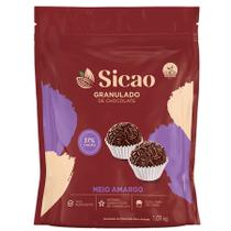 Granulado de Chocolate Meio Amargo 37% Cacau - 1,01 kg - 1 unidade - Sicao - Rizzo