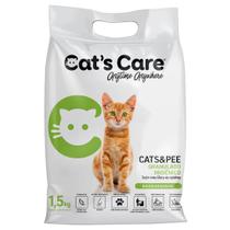 Granulado Higiênico Cat's Care Fibra de Celulose para Gatos - 1,5 Kg