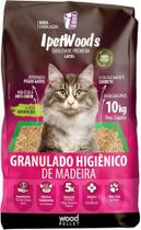 Granulado Higiênico De Madeira Ipet Wood S Gatos