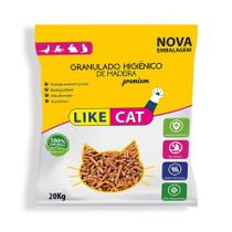 Granulado Higiênico de Madeira Like Cat - 20kg