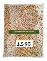 Granulado Higiênico de Madeira para Aves, Gatos, Répteis e Roedores - PLURI-PET - 1,5 Kg - (Substituto Areia Para Gato)