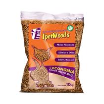 Granulado Higiênico de Madeira para Gatos Ipet Woods - 10kg Granulado Higiênico de Madeira para Gatos Ipet Woods - 10kg