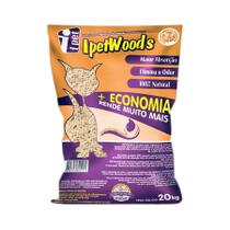 Granulado Higiênico de Madeira para Gatos Ipet Woods - 20kg Granulado Higiênico de Madeira para Gatos Ipet Woods - 20kg