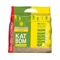 Granulado Higiênico Kat Bom Capim Limão para Gatos 6 kg Granulado Higiênico Kat Bom Capim Limão para Gatos 6 kg