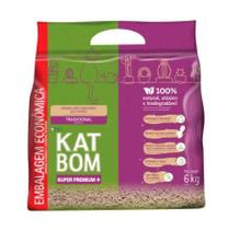 Granulado Higiênico Kat Bom Natural Para Gatos 6kg